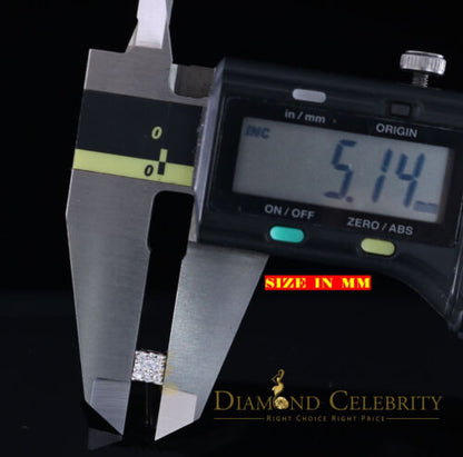 DiamondCelebritees  Hip Hop 925 White Silver Screw Back 0.6ct Cubic Zirconia Women's Square Earrings
