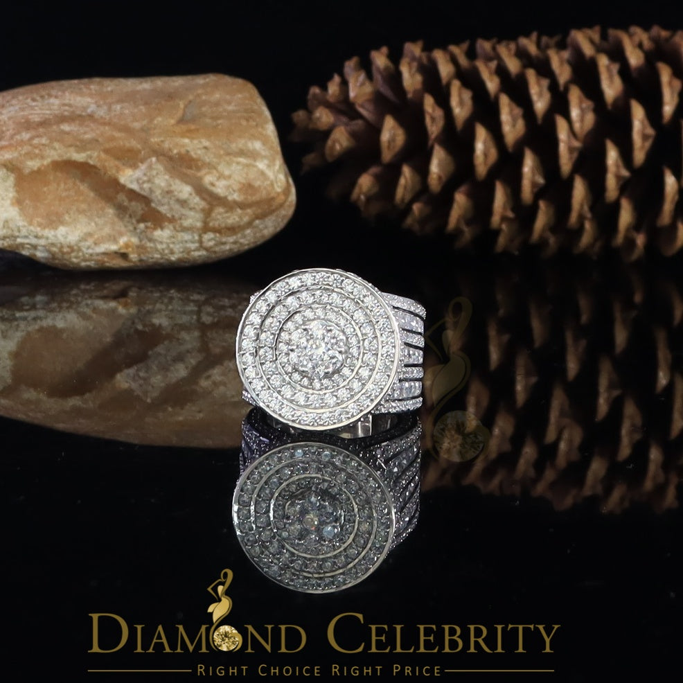 DiamondCelebritees 925 Sterling White Silver Cubic Zirconia 25.0ct Engagement Band Rings Men Size12