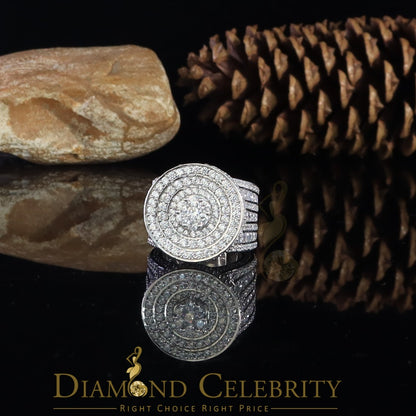 DiamondCelebritees 925 Sterling White Silver Cubic Zirconia 25.0ct Engagement Band Rings Men Size12