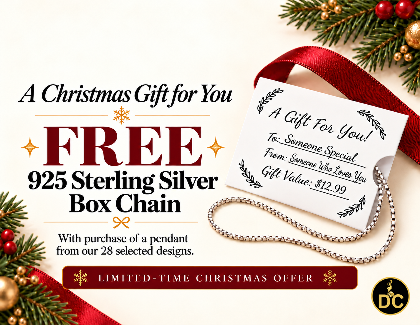 DiamondCelebritees 925 Sterling Silver 1.00INCH White Infinity CROSS Pendant 0.31ct Cubic Zirconia