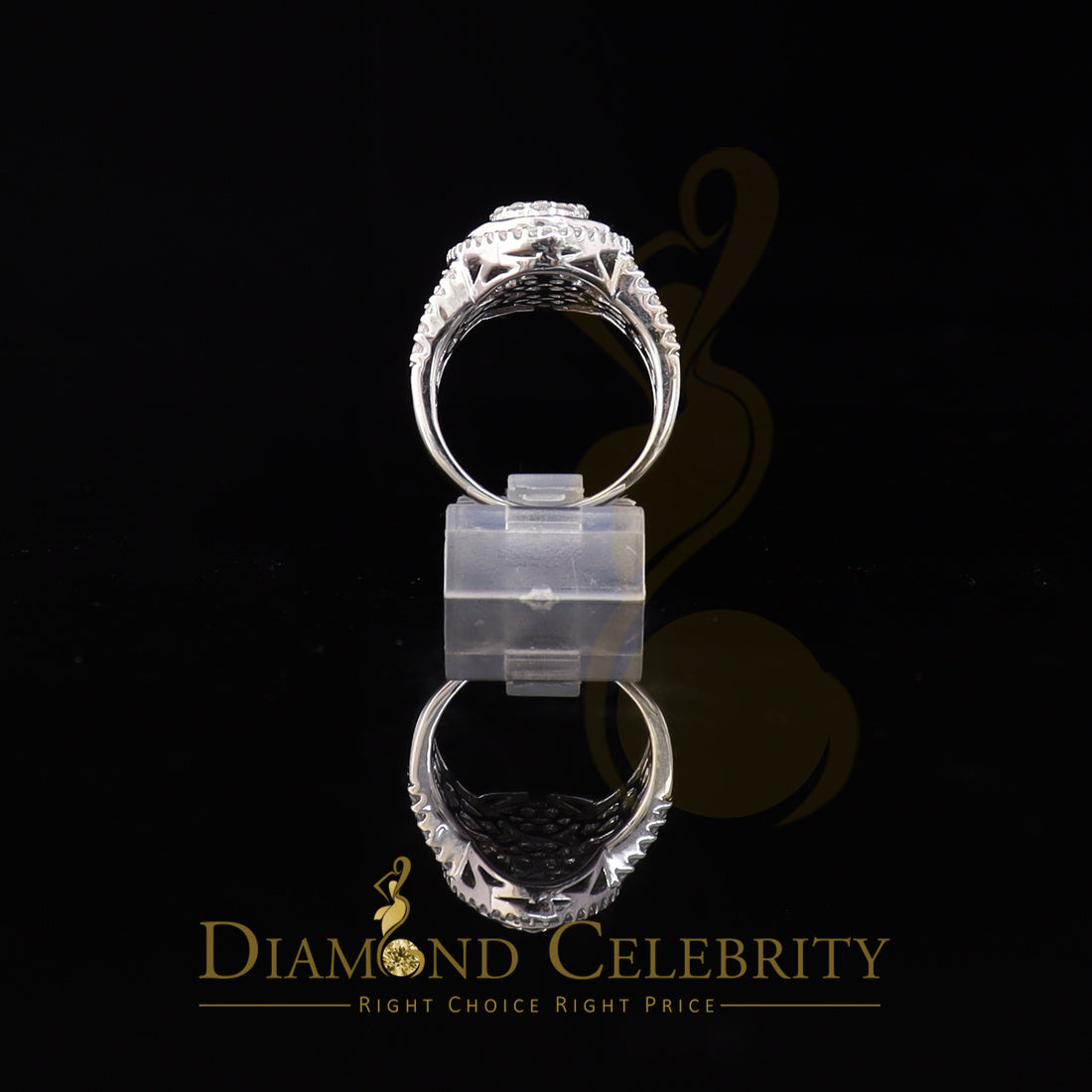 DiamondCelebritees 925 Sterling silver White Cubic Zirconia 5.0ct Oval Womens Engagement Ring SZ 8