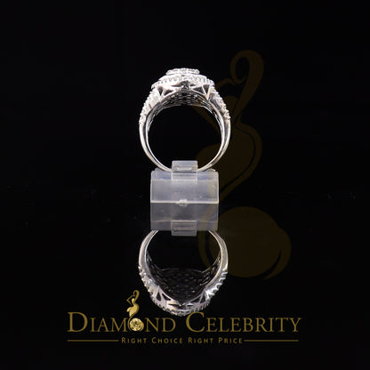 DiamondCelebritees 925 Sterling silver White Cubic Zirconia 5.0ct Oval Womens Engagement Ring SZ 8