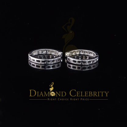 DiamondCelebritees 925 Sterling White Silver 0.25ct Round Diamond Stud men's / Womens Stud Earrings