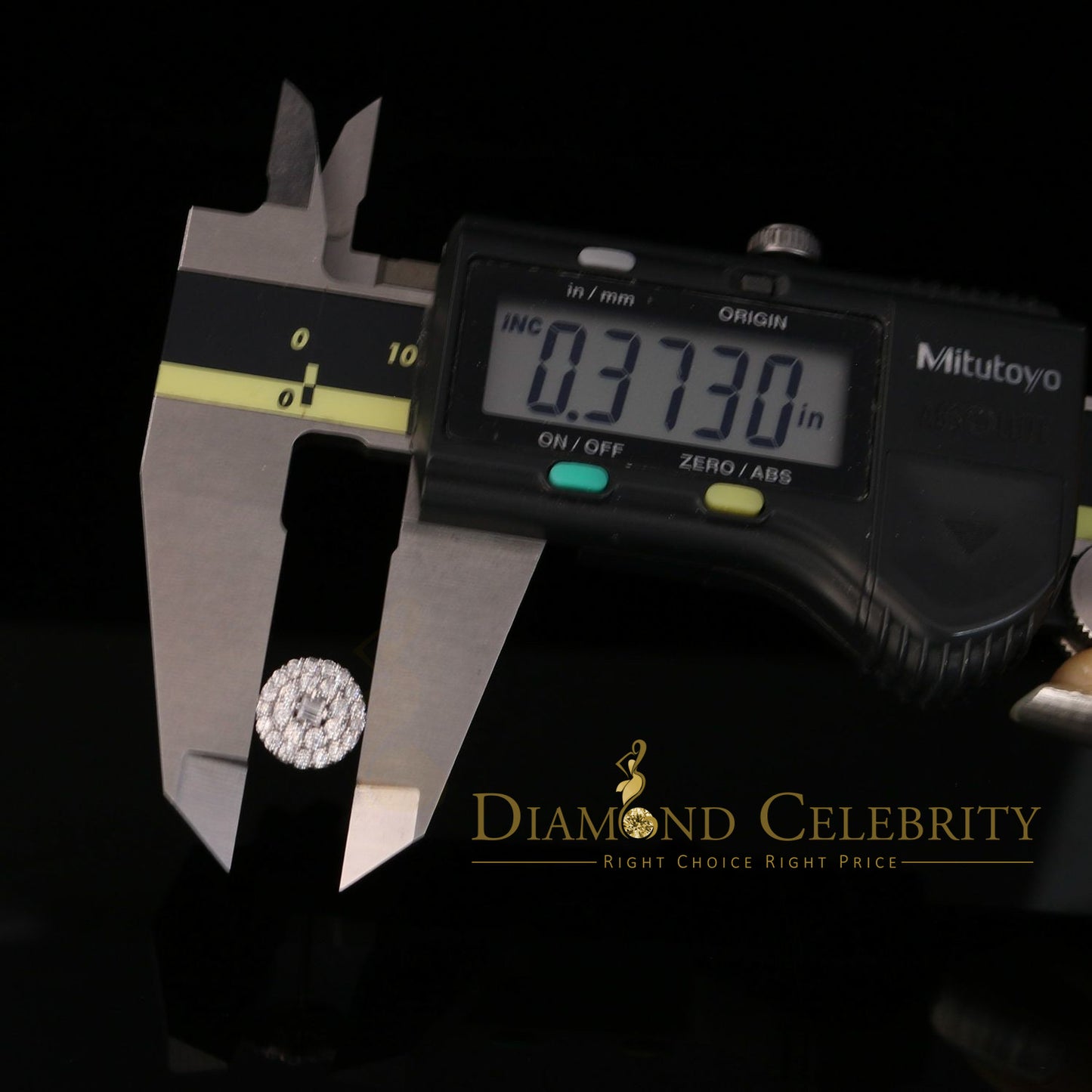 DiamondCelebritees  925 Sterling White Silver 1.86ct Cubic Zirconia Round Women's Stud Earrings