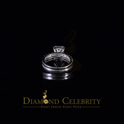 DiamondCelebritees White 5.00ct Moissanite Sterling Silver Mens/Women Bridal Rings Rectangle Size 8