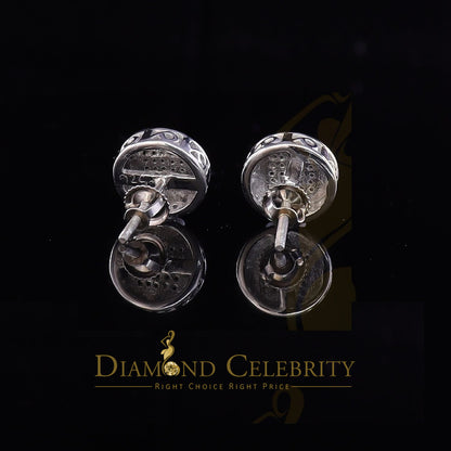 DiamondCelebritees 0.15ct Real Diamond 925 Sterling Silver White For Women's & Men's Round Earring