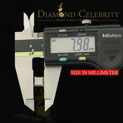 DiamondCelebritees Real Diamond 0.10CT with 10K Yellow Real Gold Men's /Ladies Studd Earring