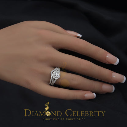 DiamondCelebritees 1.20CT Wedding White Ring For Women 925 Sterling Silver Cubic Zirconia Size 7