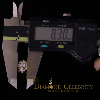 King Of Blings  10K Yellow Gold 1.50CT 'VVS' 'FL' D clr Oval Cut Moissonite Womens Ring Size 7