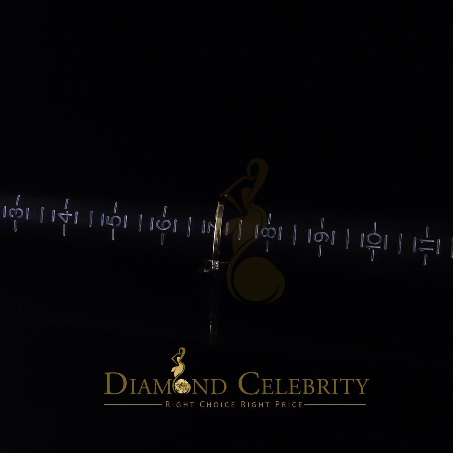 King Of Blings  10K Yellow Gold 3.00CT 'VVS' 'FL' D clr Oval Cut Moissonite Womens Ring S/7
