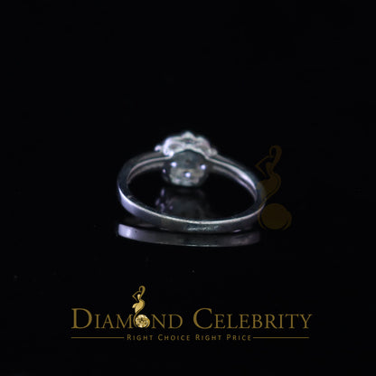DiamondCelebritees 1.20ct Wedding White Ring For Women 925 Sterling Silver Cubic Zirconia Size 8