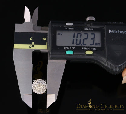 DiamondCelebritees 10K Real Yellow Gold with 0.80CT Real Diamond Men's/Women's Stud Earrings