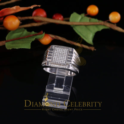DiamondCelebritees 1.50ct Iced Out White Cubic Zirconia Fashion Luxury Big Ring For Men Size 11