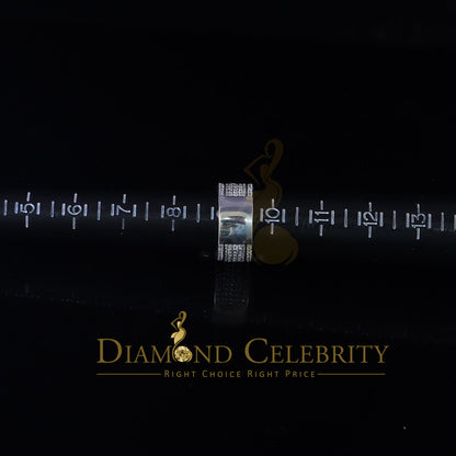 DiamondCelebritees 925 Silver White 7.50ct Cubic Zirconia Oval Engagement Men's Ring Size 9.5