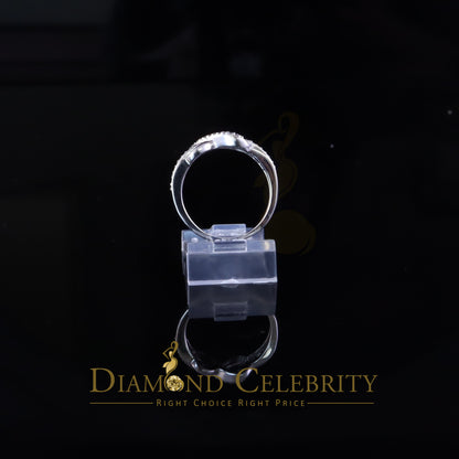 DiamondCelebritees 0.15ct Diamond 925 Sterling Silver Round White Infinity Rings Size 06 For Womens