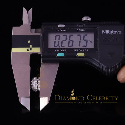 DiamondCelebritees  2.00ct Cubic Zirconia 925 White Silver Sterling Hip Hop Floral Women's Earrings