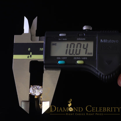 King Of Blings  10K Yellow Gold 2.00CT VVS' 'FL' D clr Oval Cut Solitaire Moissonite Ring S/7
