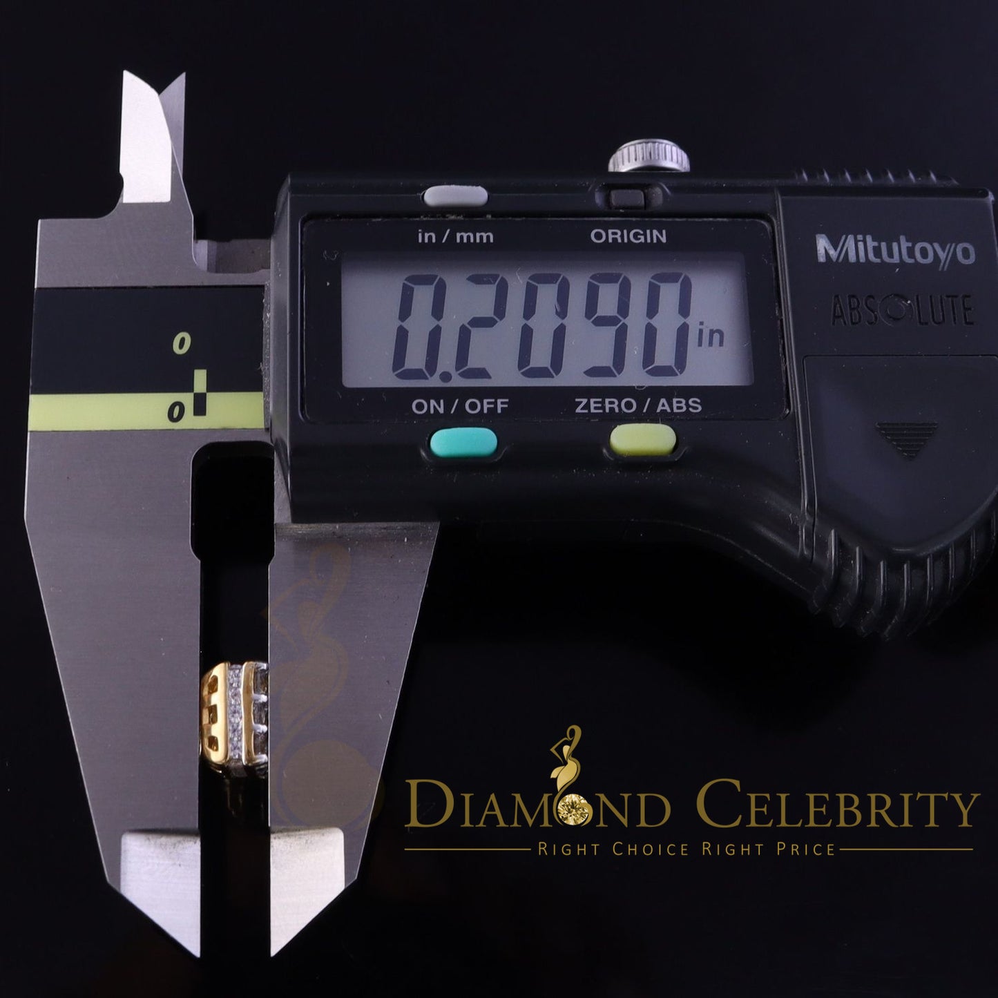 DiamondCelebritees Real Moissanite Square Earrings 10k Real Yellow Gold 2.25ct VVS 'D' Color