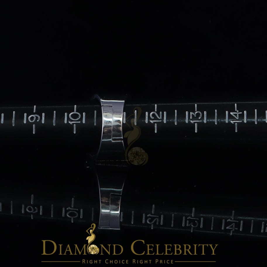 DiamondCelebritees Men's 6.25ct Cubic Zirconia White Silver Round Adjustable Ring From SZ 11 to 13