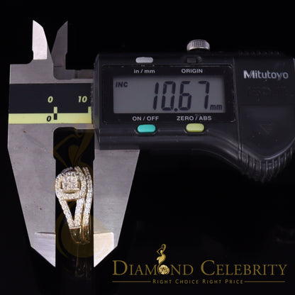 DiamondCelebritees 925 Sterling Yellow Silver Square 1.50ct Cubic Zirconia Womens Ring Size - 9