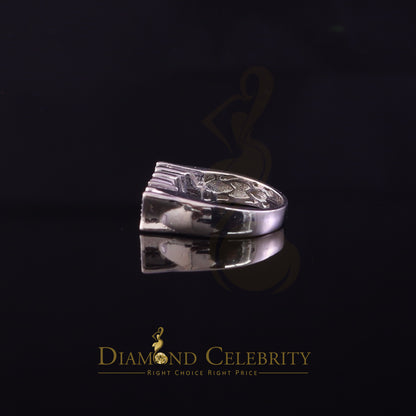 DiamondCelebritees 925 White Silver 0.52ct Cubic Zirconia "MOM" Ring Special Offer @ Mother's Day