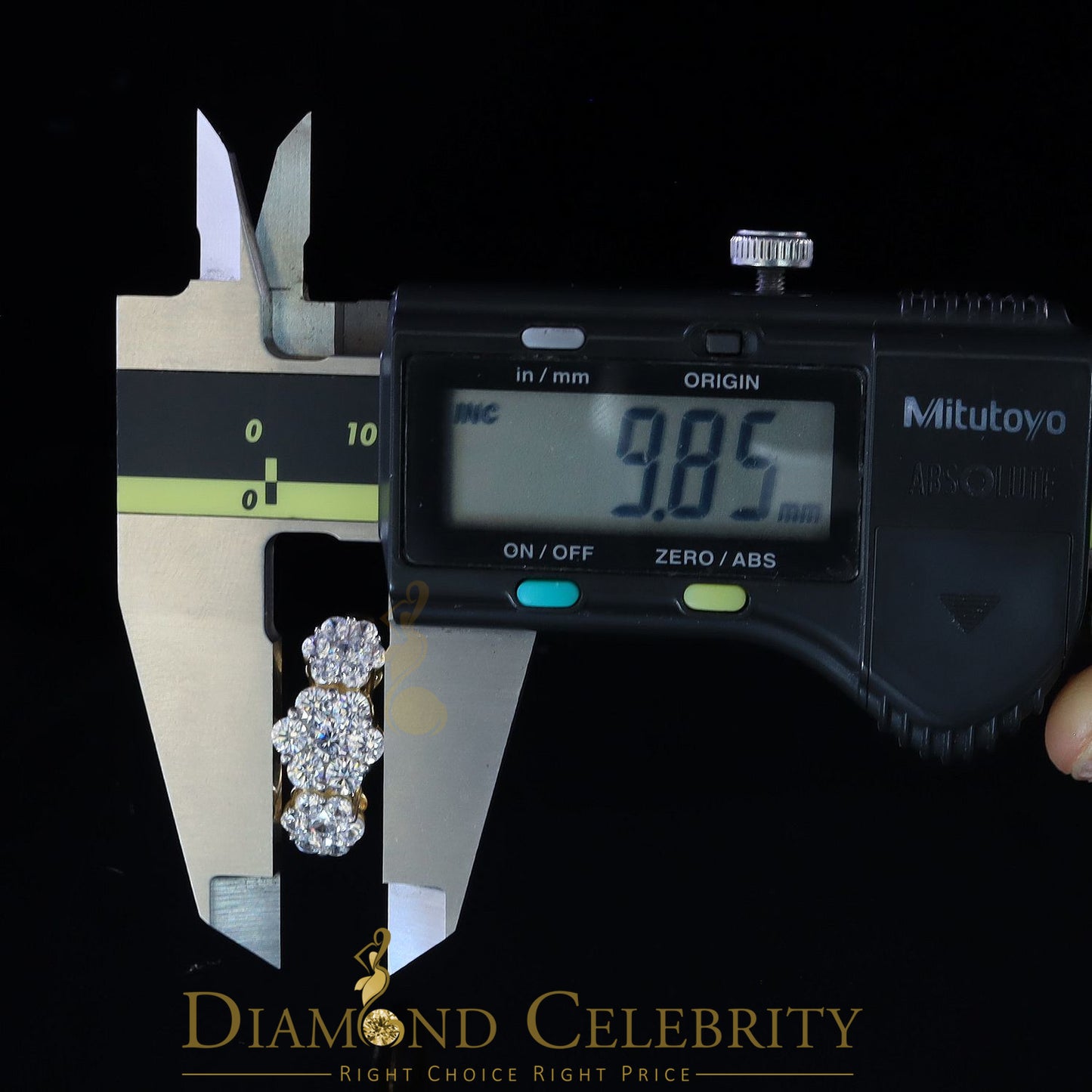 DiamondCelebritees 925Sterling Yellow Silver Floral-Shaped Cubic Zirconia 3.50ct Womens Ring SZ 7.5