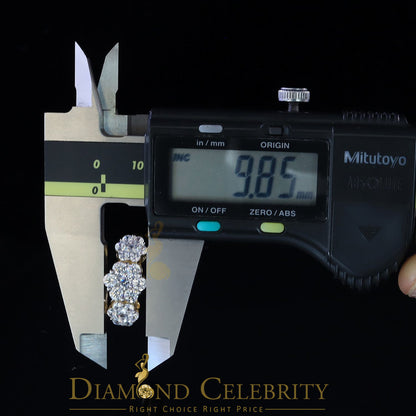 DiamondCelebritees 925Sterling Yellow Silver Floral-Shaped Cubic Zirconia 3.50ct Womens Ring SZ 7.5