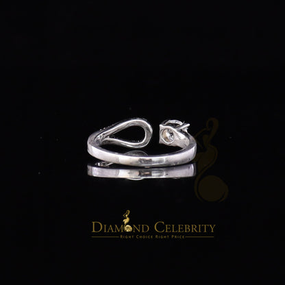 DiamondCelebritees 925 Sterling White Silver 1.00ct Cubic Zirconia Engagement Womens Ring Size 7