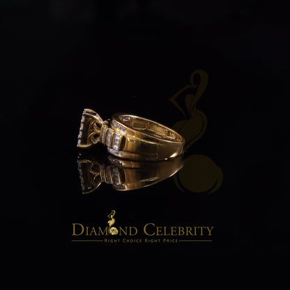 DiamondCelebritees 925 Yellow Sterling Silver Cubic Zirconia 2.80ct CinderellaWomens Ring Size 7