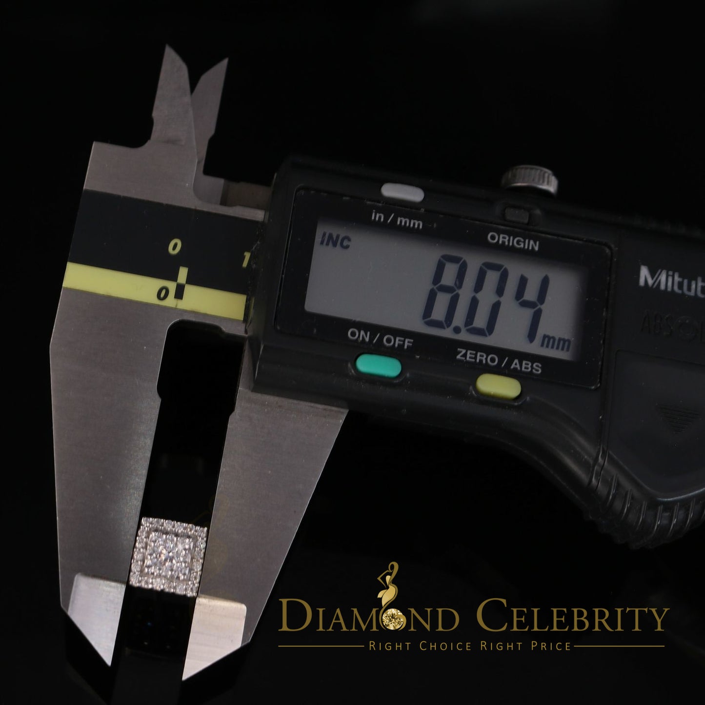 DiamondCelebritees  1.2ct Cubic Zirconia 925 White Sterling Silver Women's Hip Hop Square Earrings