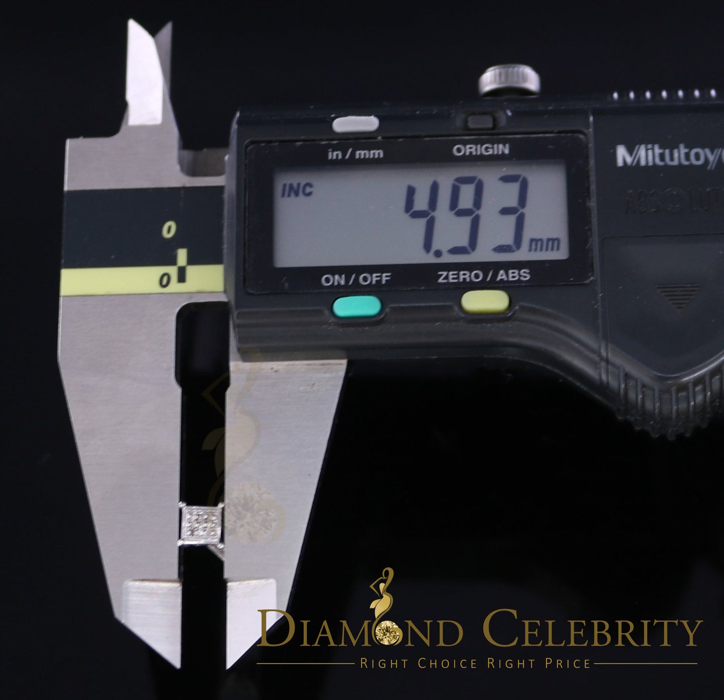 DiamondCelebritees 0.05ct Diamond Collection White 925 Sterling Silver Women & Men Square Earrings