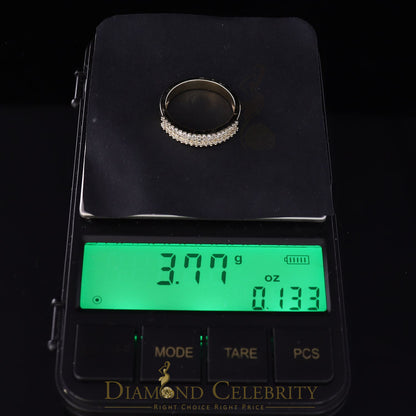 DiamondCelebritees 4.00ct 925 Sterling Yellow Silver Cubic Zirconia Womens Engagement Ring Size 8