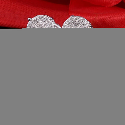 DiamondCelebritees White 925 Sterling Silver 0.30ct Diamond For Women's/ Men's Stud Round Earrings