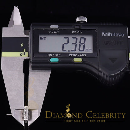 DiamondCelebritees  Hip Hop Screw Back White Silver 2.07ct Cubic Zirconia Women's & Men's Earrings