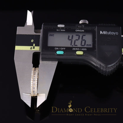 DiamondCelebritees 4.00ct 925 Sterling Yellow Silver Cubic Zirconia Womens Engagement Ring Size 8