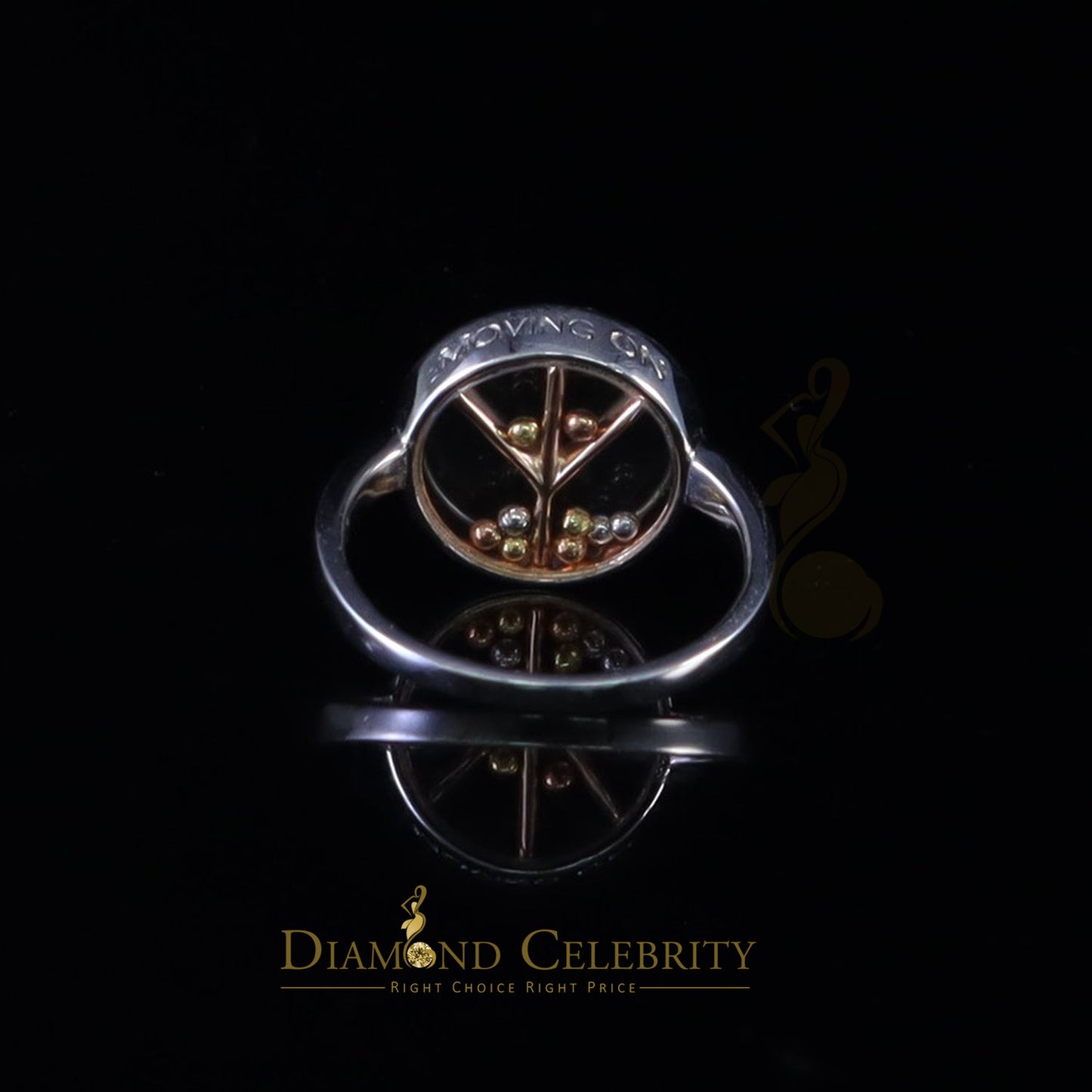 DiamondCelebritees Sterling 925 White Silver 0.30ct Round Cubic Zirconia Womens Ring Size 7
