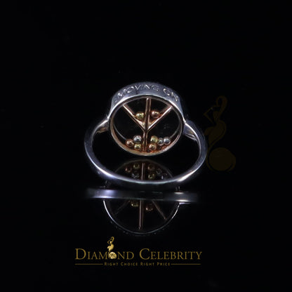 DiamondCelebritees Sterling 925 White Silver 0.30ct Round Cubic Zirconia Womens Ring Size 7