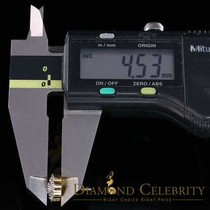 DiamondCelebritees 0.10ct Diamond 925 Sterling Silver Yellow Floral Earrings For Men's & Women's