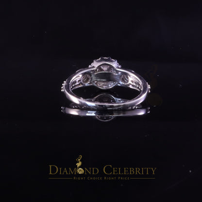 DiamondCelebritees 1.31ct Cubic Zirconia 925 White Sterling Silver Women Engagement Rings Size 7