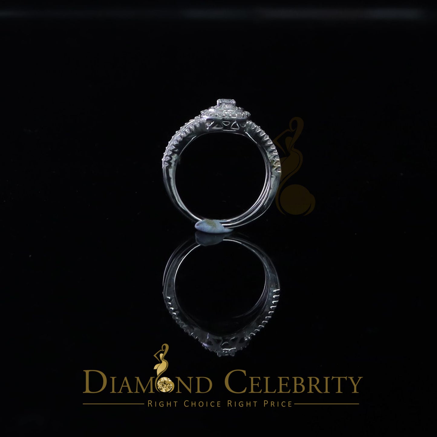 DiamondCelebritees 1.20CT Wedding White Ring For Women 925 Sterling Silver Cubic Zirconia Size 7