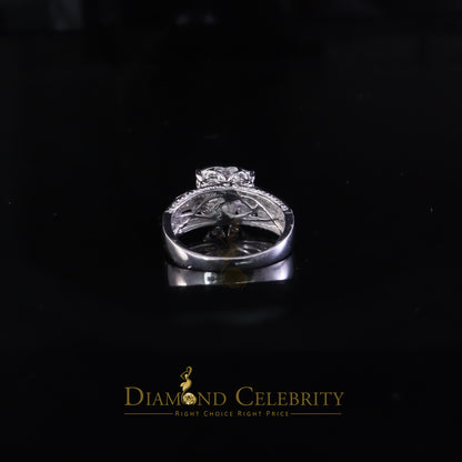 DiamondCelebritees Real Diamond 0.10ct White 925 Sterling Silver Womens Engagement Heart Ring SZ 7