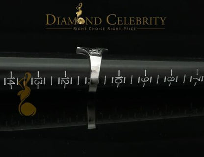 DiamondCelebritees 925 Silver White Cubic Zirconia 2.00ct Wide Square Men's Engagement Ring Size11