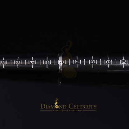 DiamondCelebritees 925 Silver White Cubic Zirconia 0.10ct Band Round Engangement Womens Ring Size 6