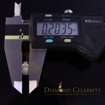 DiamondCelebritees 925 Sterling Silver White Hip Hop 0.40ct Diamond Men's/ Women's Stud Earrings