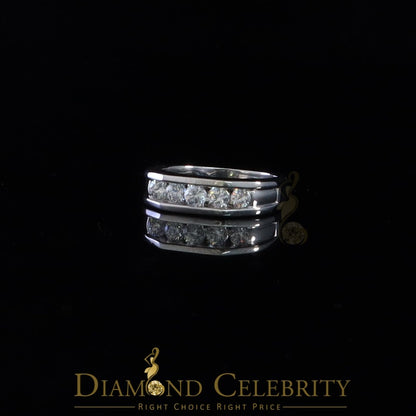 DiamondCelebritees Sterling Silver 925 White 1.0ct Cubic Zirconia Men's Ring Size 11