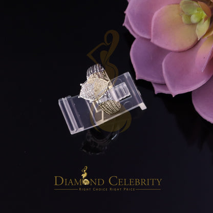 DiamondCelebritees 0.10CT Diamond 925 Sterling White Silver Engagement Marquise Womens Ring Sz 8