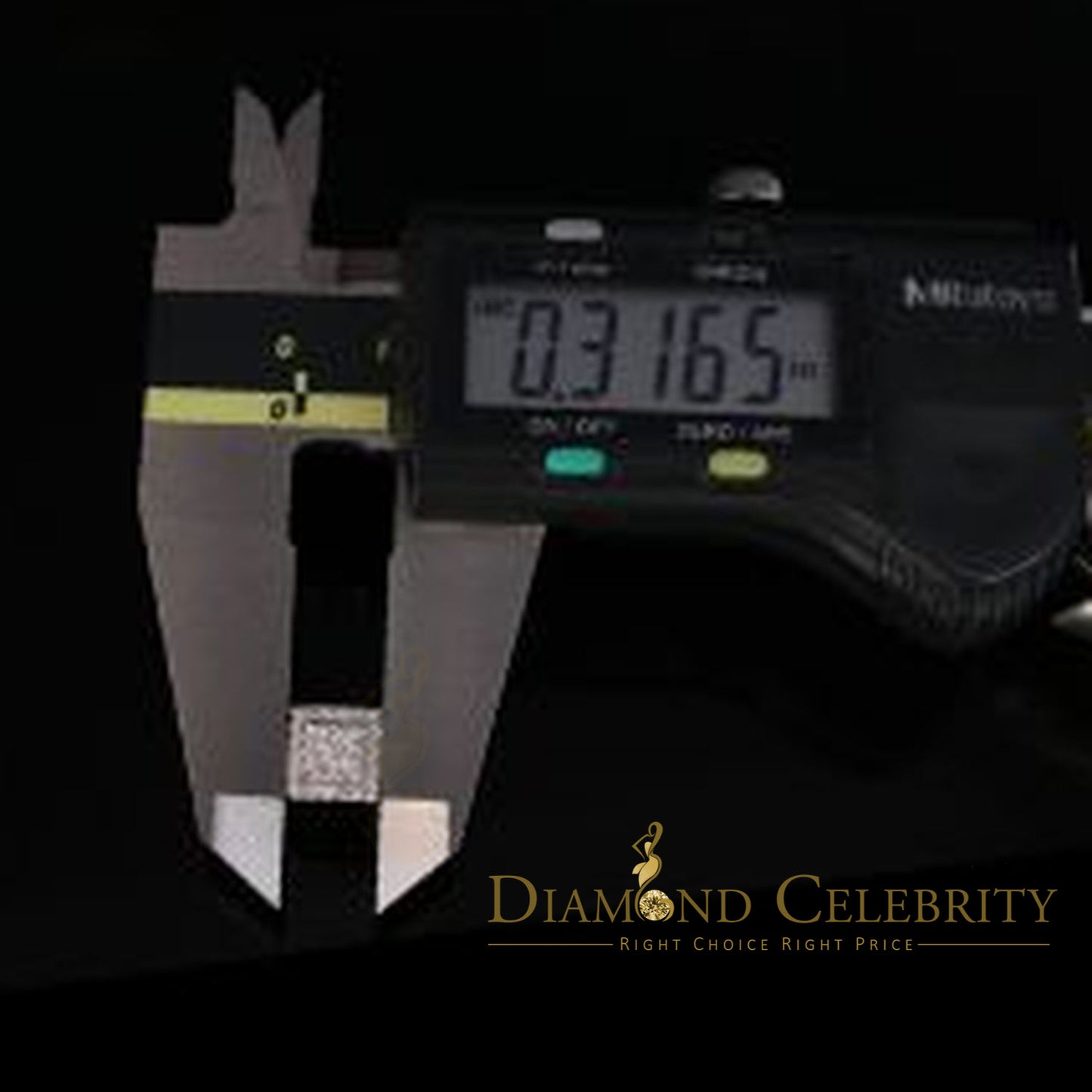 DiamondCelebritees  1.2ct Cubic Zirconia 925 White Sterling Silver Women's Hip Hop Square Earrings