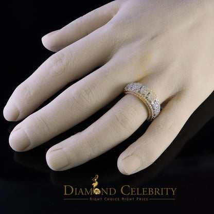 DiamondCelebritees 925 Moissanite White Round Shape Band Ring size 8 For Men's 2.50ct Silver VVS'D
