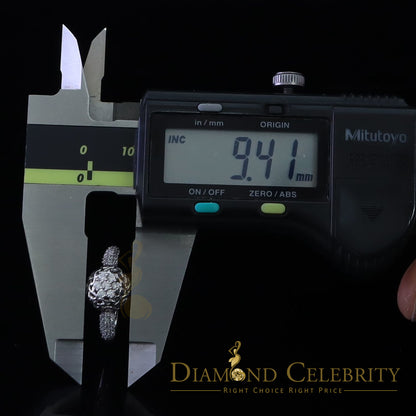 DiamondCelebritees Cubic Zirconia 925 Sterling White Silver Round Engagement Women's Ring Size 7