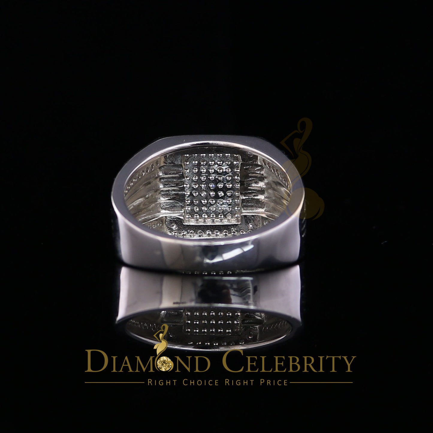 DiamondCelebritees 1.50ct Iced Out White Cubic Zirconia Fashion Luxury Big Ring For Men Size 11